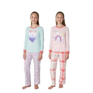 Eddie Bauer Girls Kids Pajamas Lounge Set 4-piece Size L (14/16)